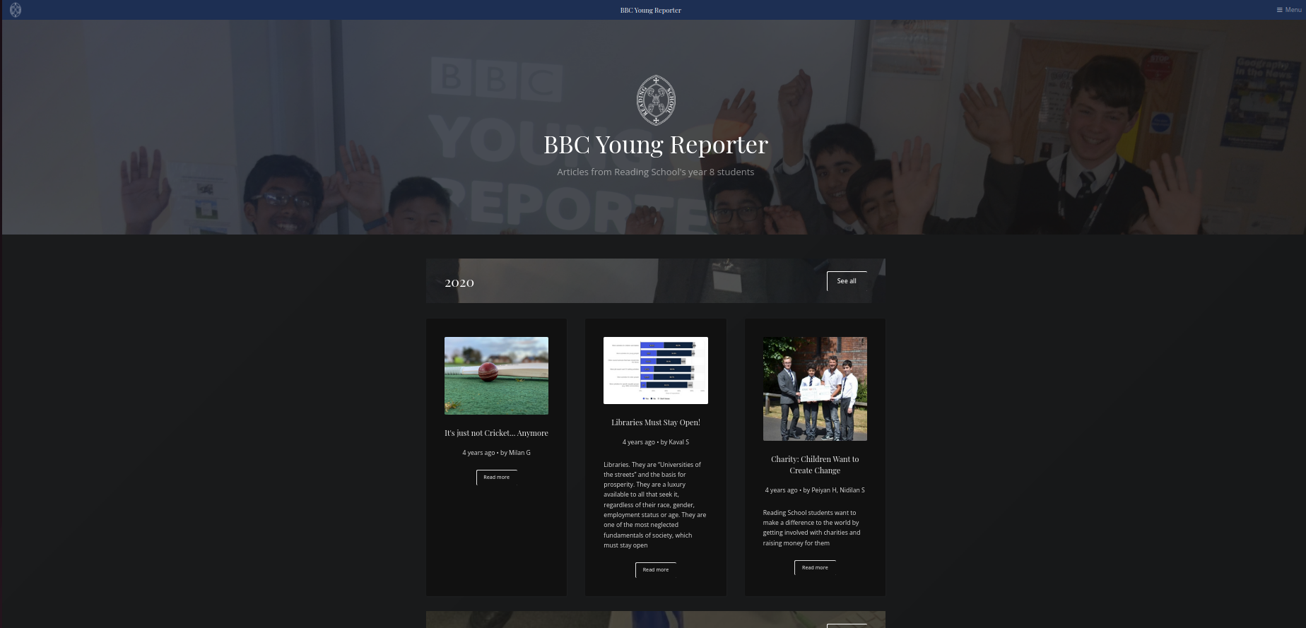 BBC Young Reporter website